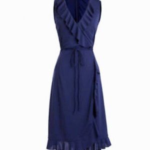 J CREW Navy Wrap Dress
